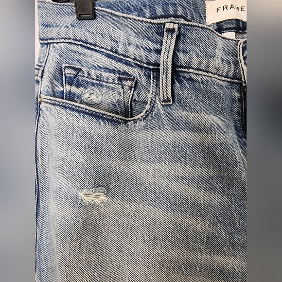 FRAME le Garçon distressed jeans size 27 - Picture 14 of 15